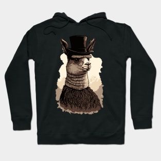 Alpaca With Top Hat Hoodie